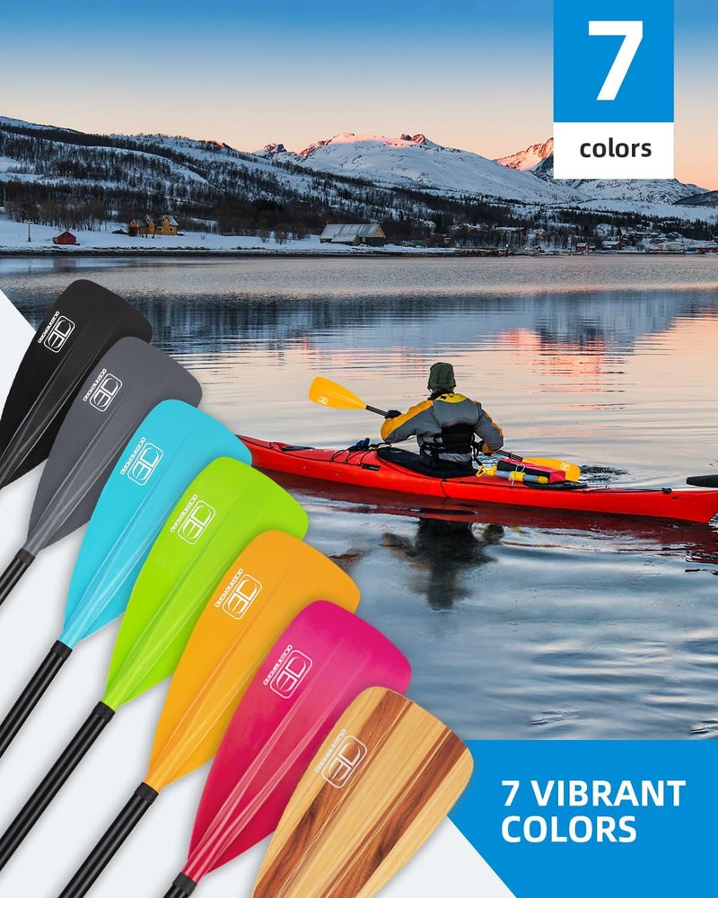 OCEANBROAD SUP Paddle - Adjustable Stand-Up Paddle for Paddleboard Kayak, Adjustable Aluminum Alloy Shaft with Reinforced Nylon Blades - Image 4